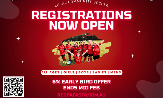 Registrations for the 2026 season now open